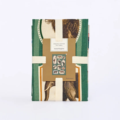 Organic Cotton Tea Towel - Animal Kingdom
