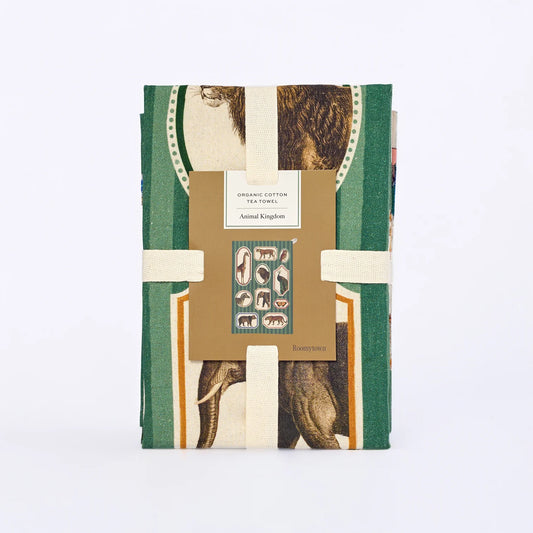 Organic Cotton Tea Towel - Animal Kingdom