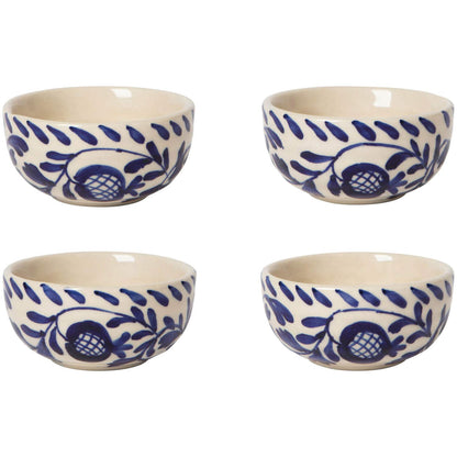 Hand Painted Pinch Bowls - Set of 4 Nila Blue-Pretty Clean Shop