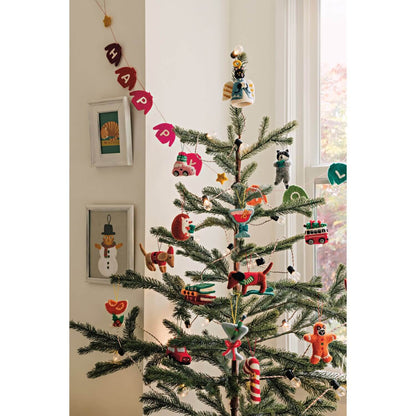 Felted Wool Garland - Happy Holidays-Home-Pretty Clean Shop