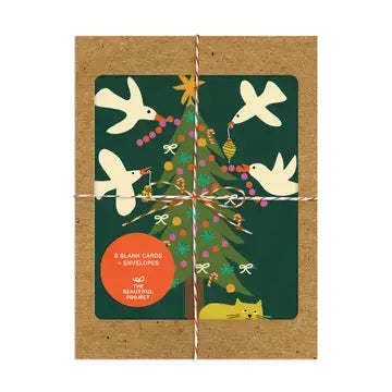 Holiday - Trim the Tree Birds & Cats (Box of 8)-Pretty Clean Shop