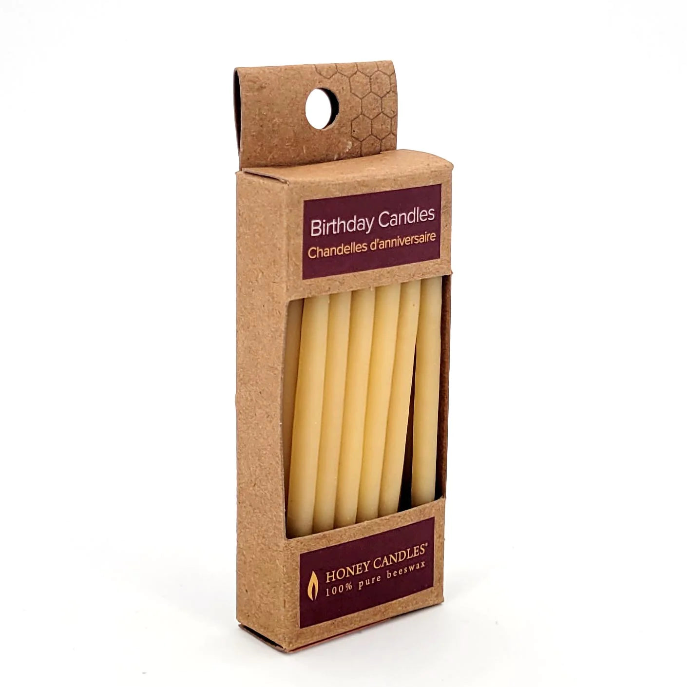 Beeswax Birthday Candles (pack of 20) by Honey Candles