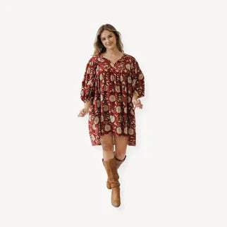 Mira Mini Dress - Anala Red | prettycleanshop
