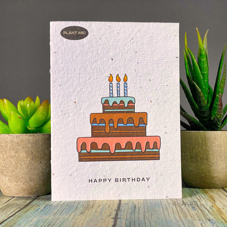 Plantable Greetings Cards - Birthday
