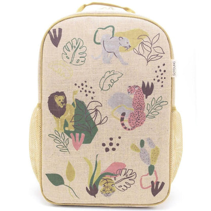Kids Linen Backpack Jungle Cats by SoYoung