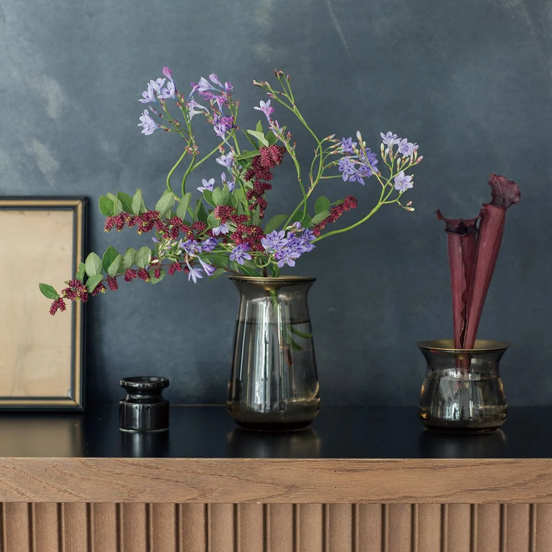 Kinto LUNA Vase - Brown 80x130mm