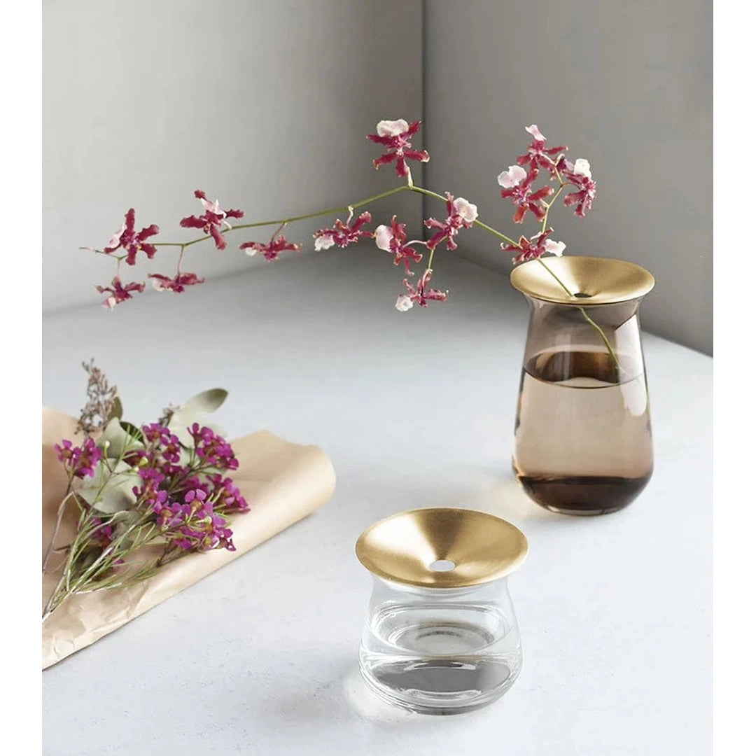 Kinto LUNA Vase - Brown 80x130mm