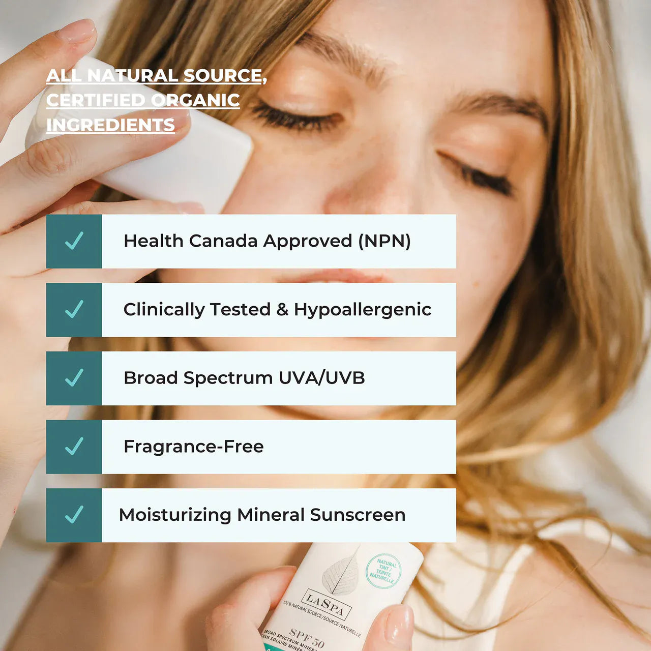 Tinted Ultra Natural Sunscreen Stick - SPF 50 -14g | prettycleanshop