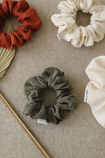 Linen Scrunchies - Classic