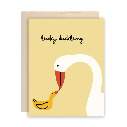 Congratulations - Lucky Duckling & Swan New Baby