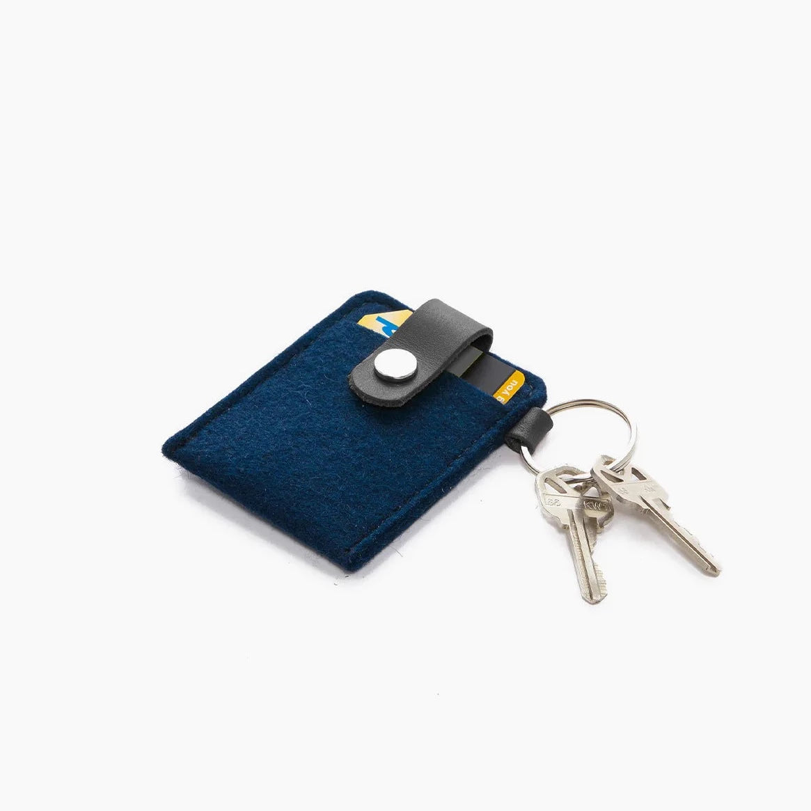 Merino Wool Felt Key Card Case