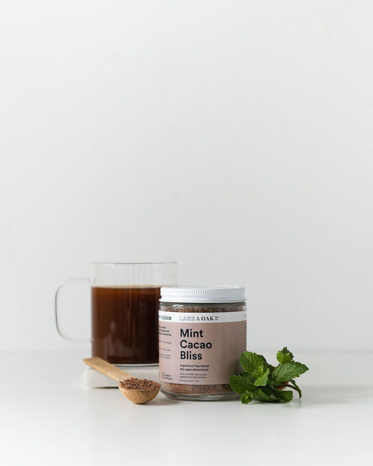Mint Cacao Bliss Tea by Lake & Oak Tea Co. Wellness Lake & Oak Prettycleanshop