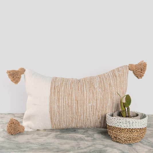 Moroccan Pillow - Dipped Coco