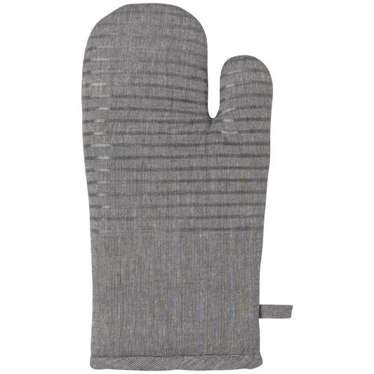 Slate Silicone-Cotton Oven Mitt