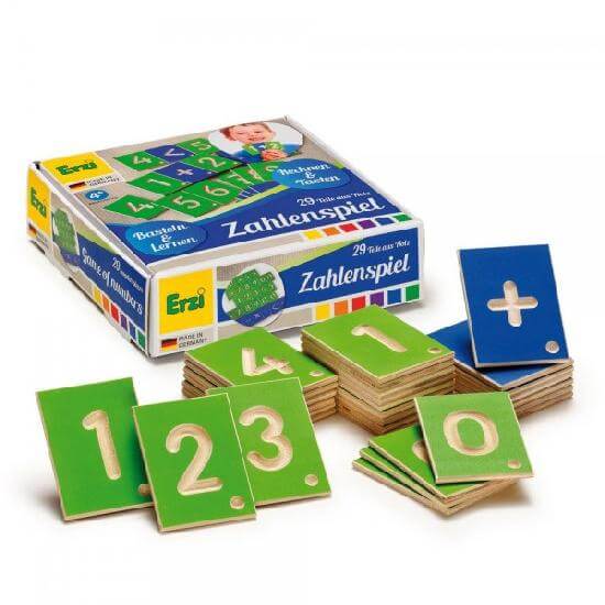 Numbers Wooden Educational Game by Erzi