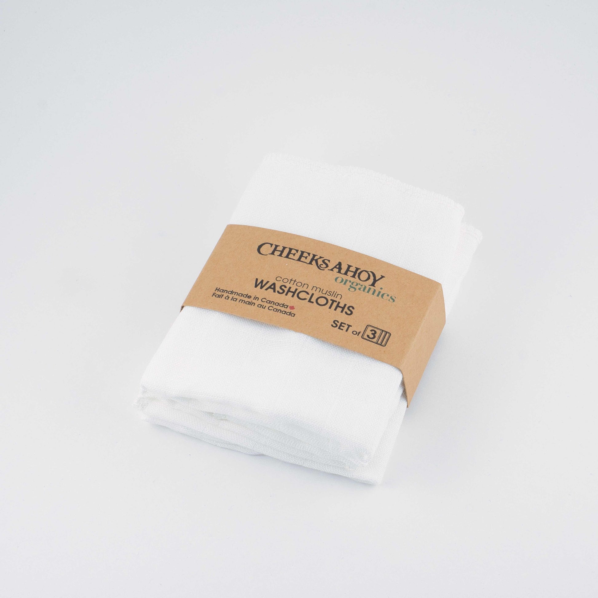 Organic Cotton Muslin Washcloth • Kitchen Cloth • Hankie • Napkin •