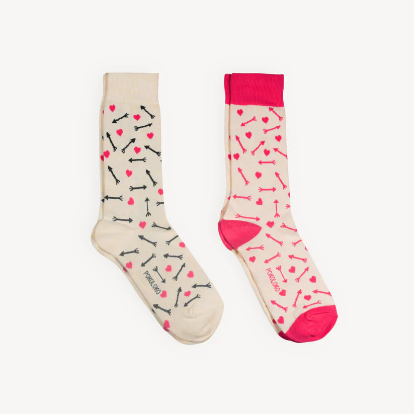 Pima Socks - Hearts & Arrows - Pack of 2