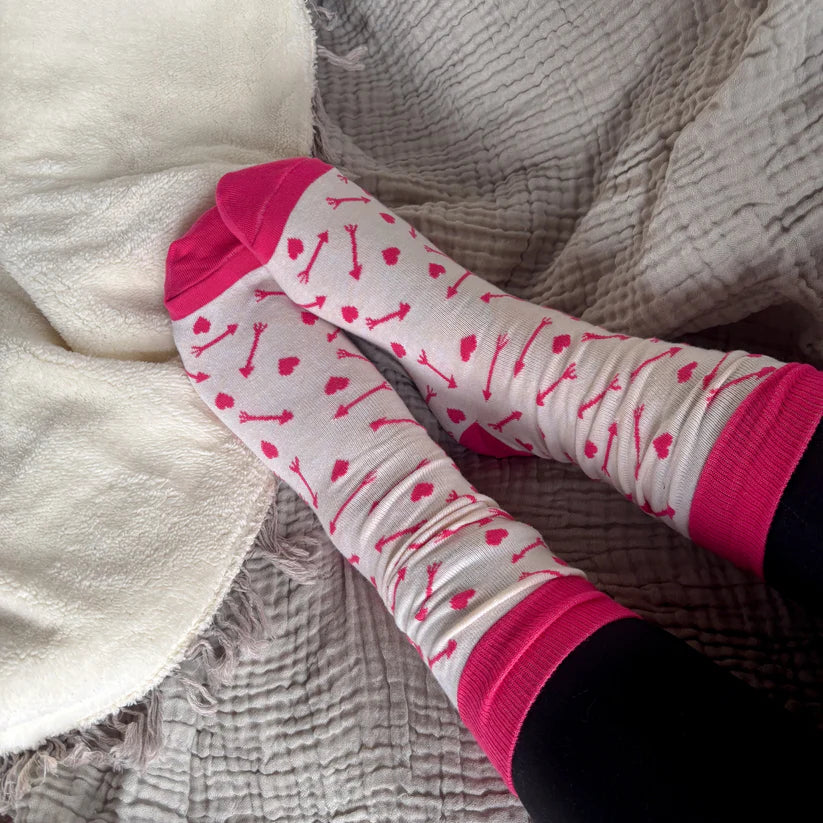 Pima Socks - Hearts & Arrows - Pack of 2