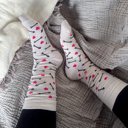 Pima Socks - Hearts & Arrows - Pack of 2