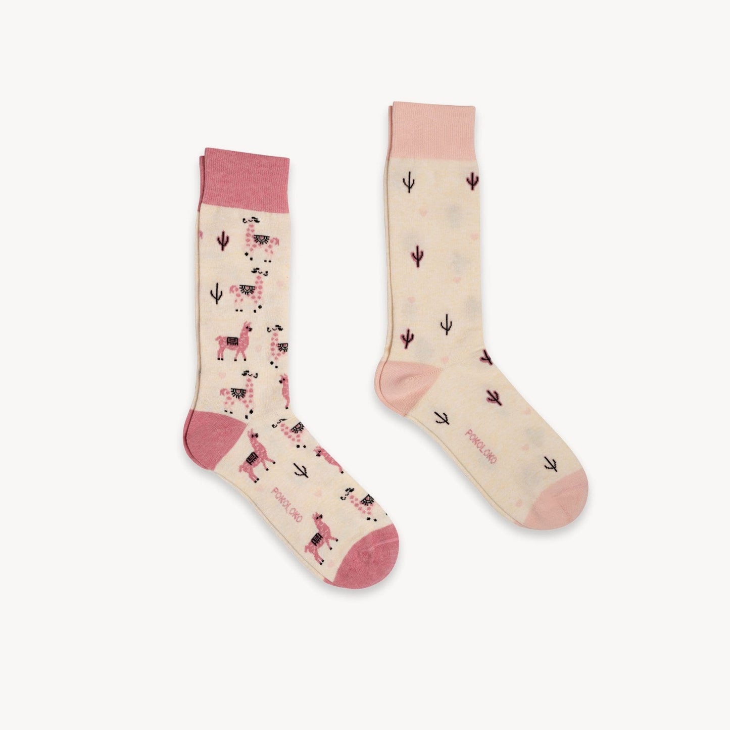 Pima Socks - Pink Alpaca - Pack of 2 | prettycleanshop