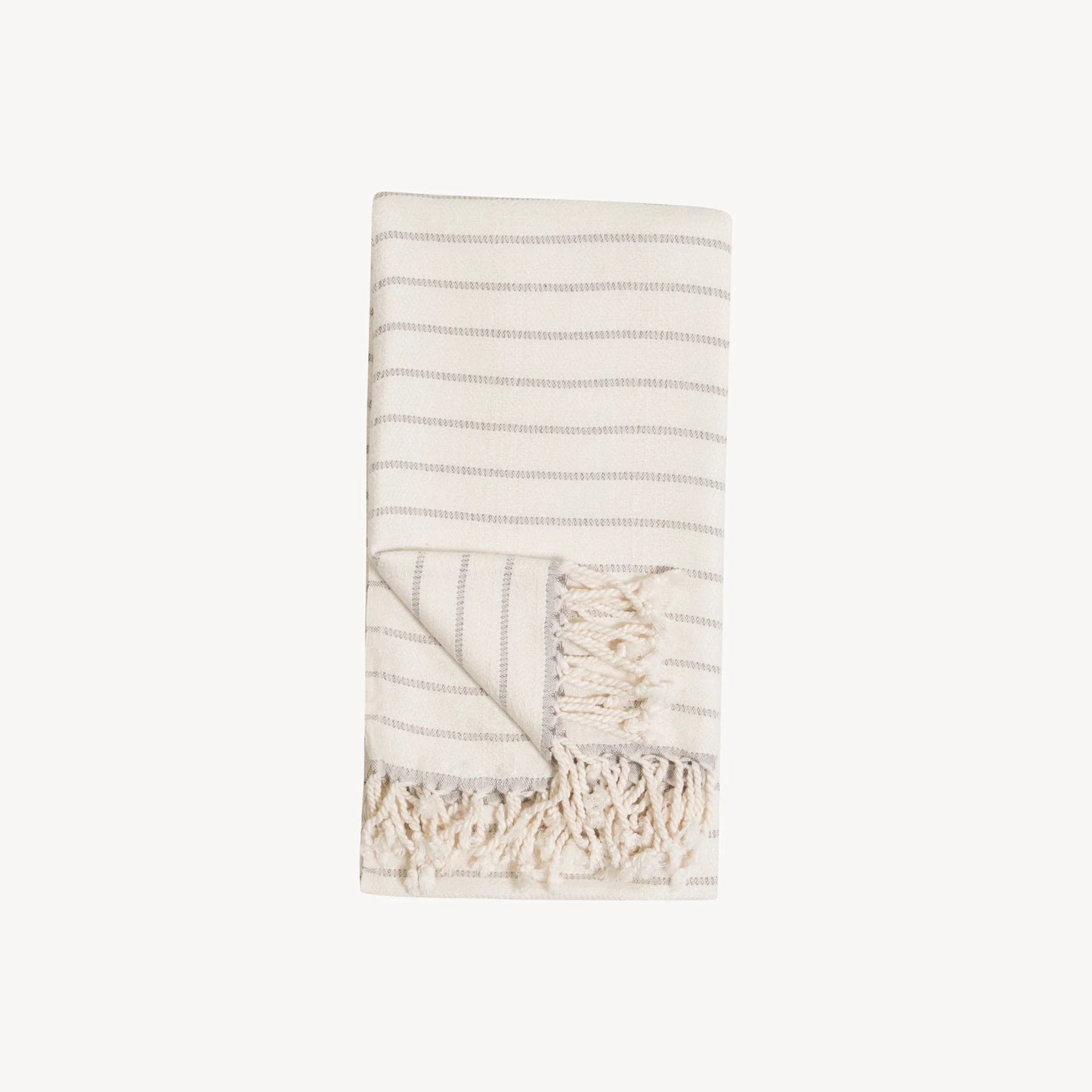 Turkish Towel Large -  Mist Striped Bamboo