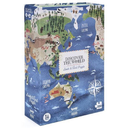 Puzzle & Observation Cards Discover the World 200pc-Jigsaw Puzzles-Pretty Clean Shop