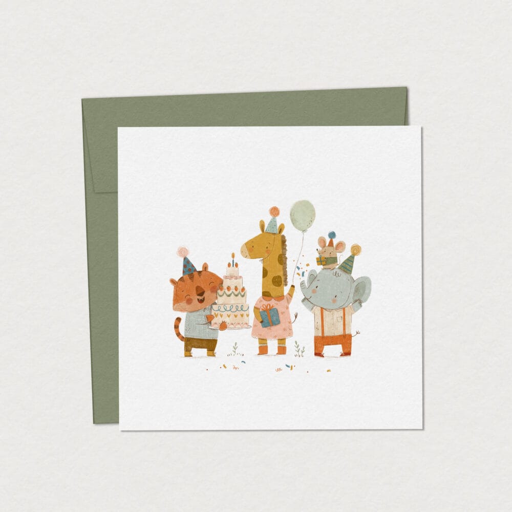 Greeting Card - Celebration in the Savannah