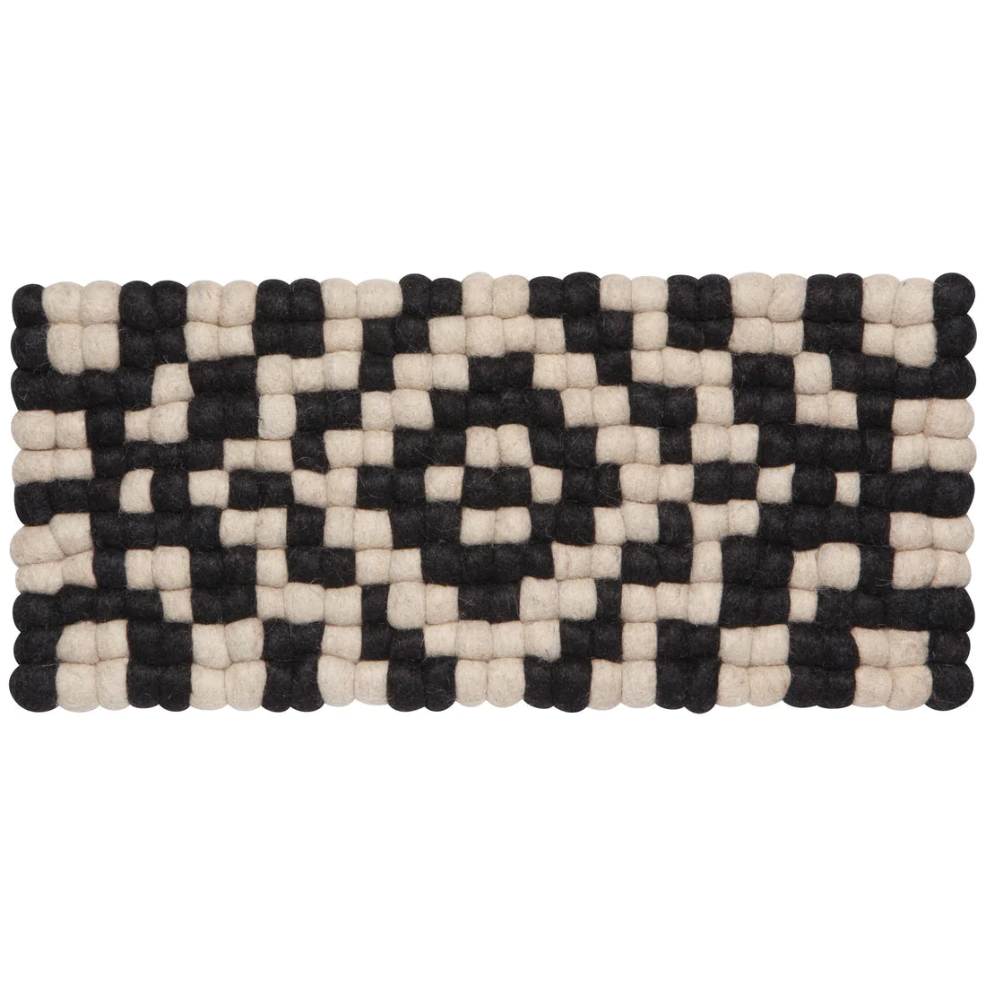 Recycled Felt Wool Centrepiece Runner - Ember Dot