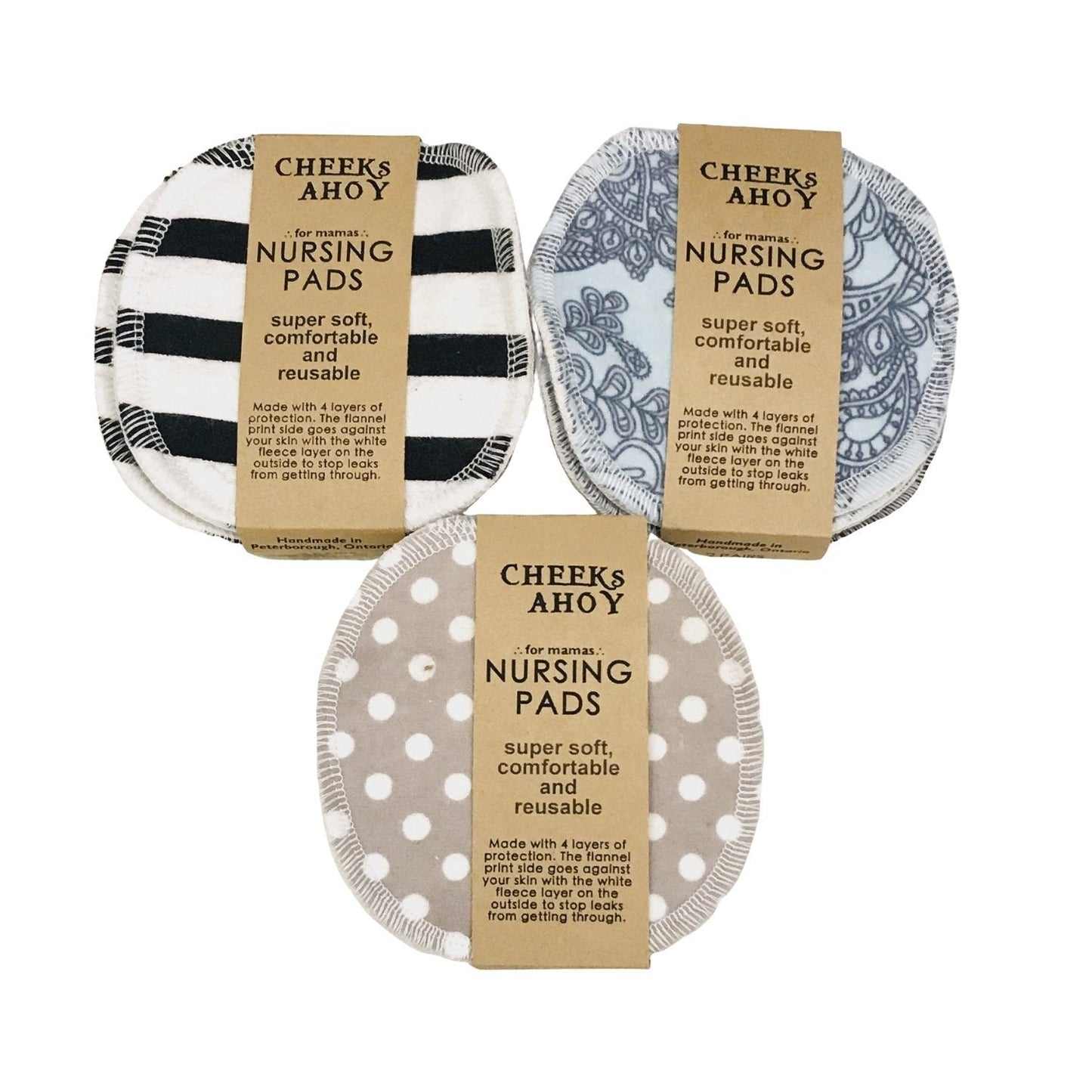 Reusable Nursing Pads - 2 pairs