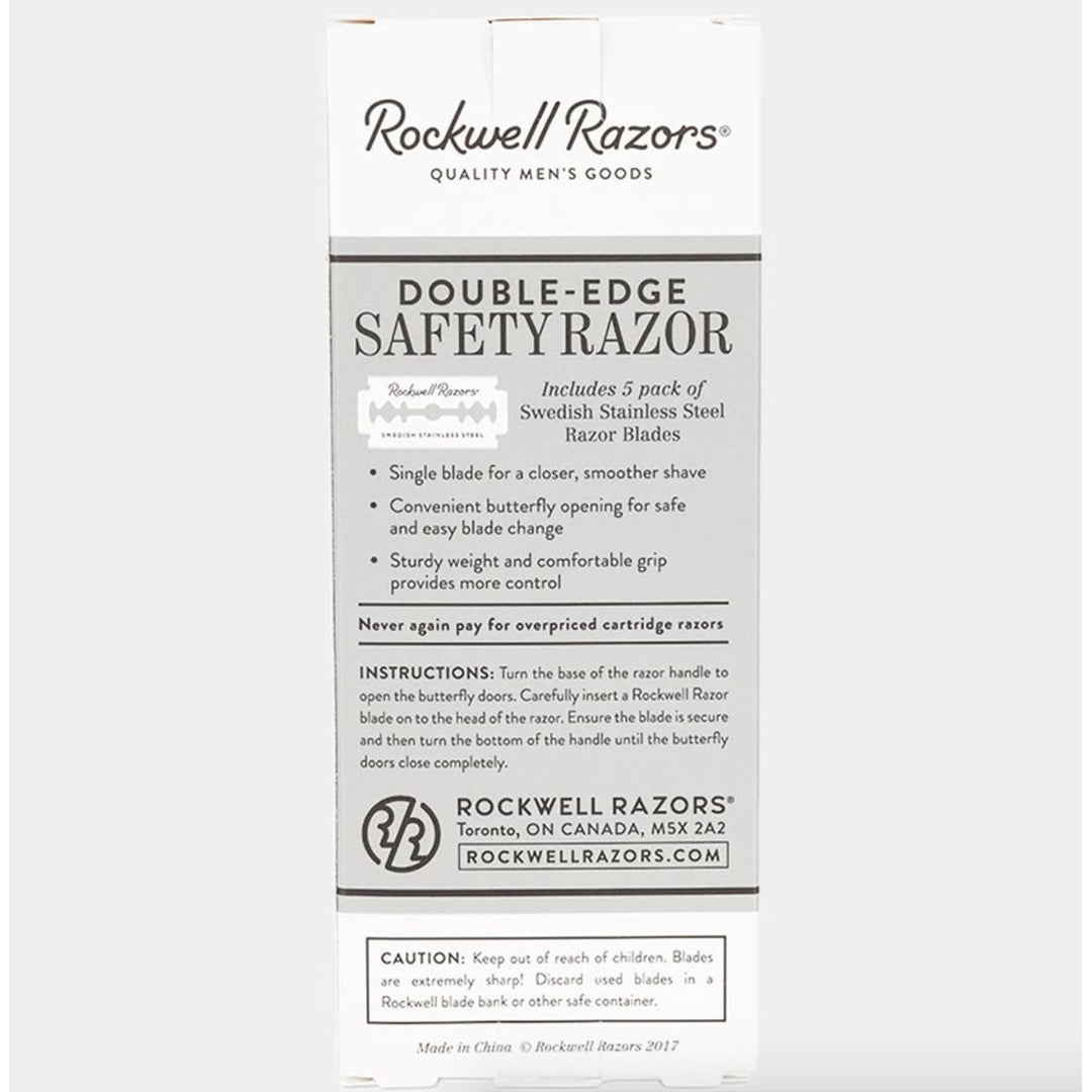 Safety Razor R1 butterfly Gunmetal by Rockwell