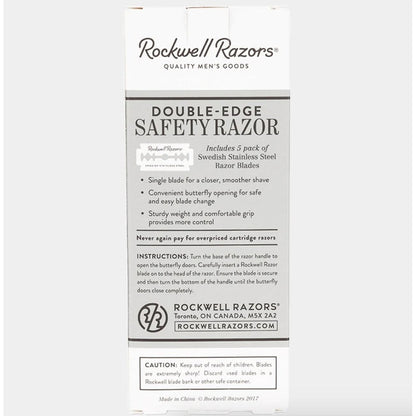Safety Razor R1 butterfly Gunmetal by Rockwell