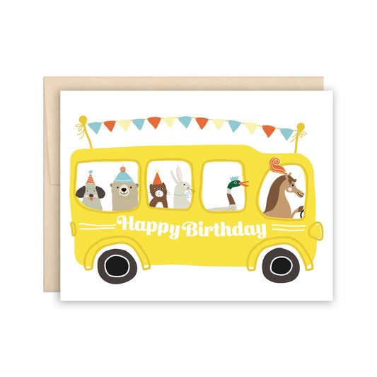 Happy Birthday - School Bus
