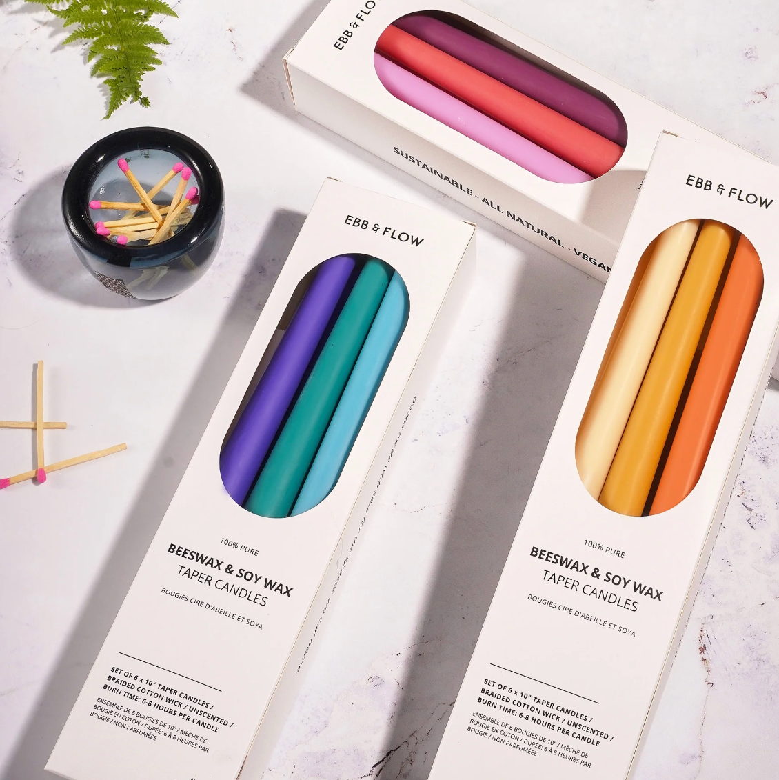 Beeswax/Soy Taper Candles Box Set