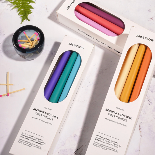 Beeswax/Soy Taper Candles Box Set