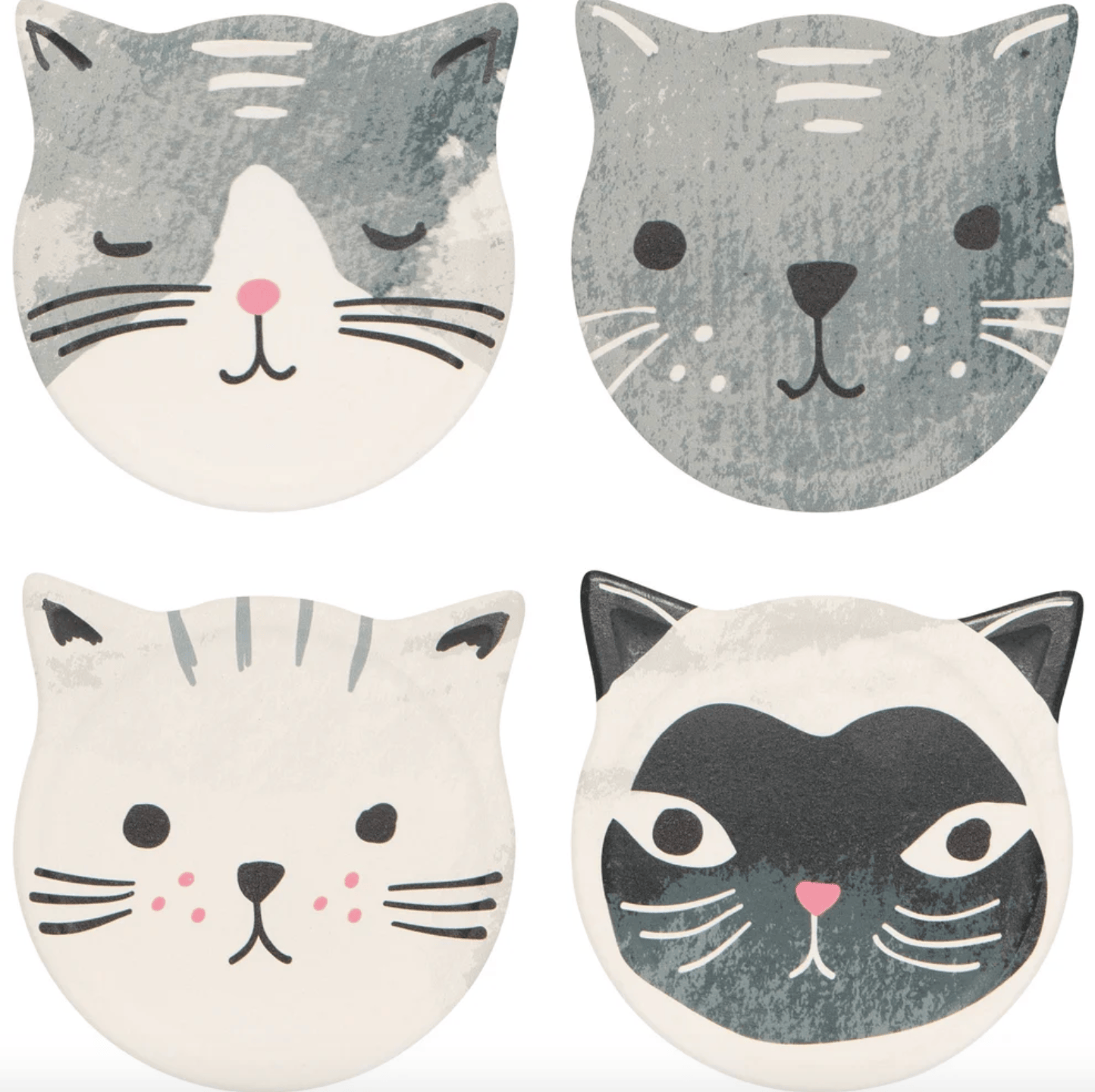 Ceramic Soak Up Coaster - Cats Meow