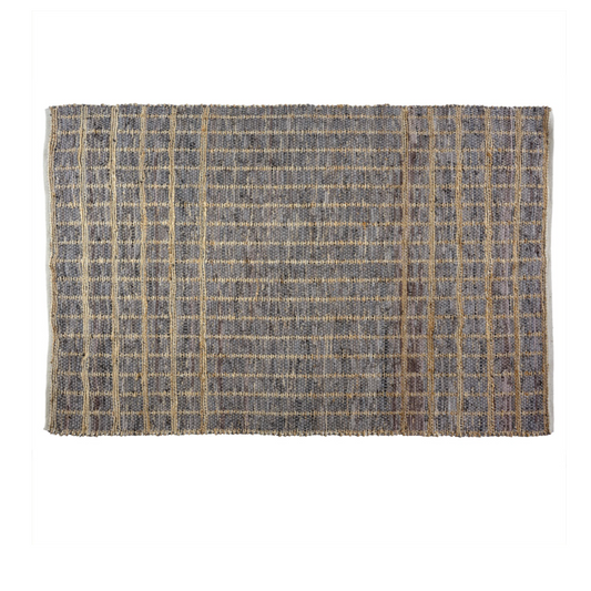 Trestle Leather and Jute Rugs - 5 x 7