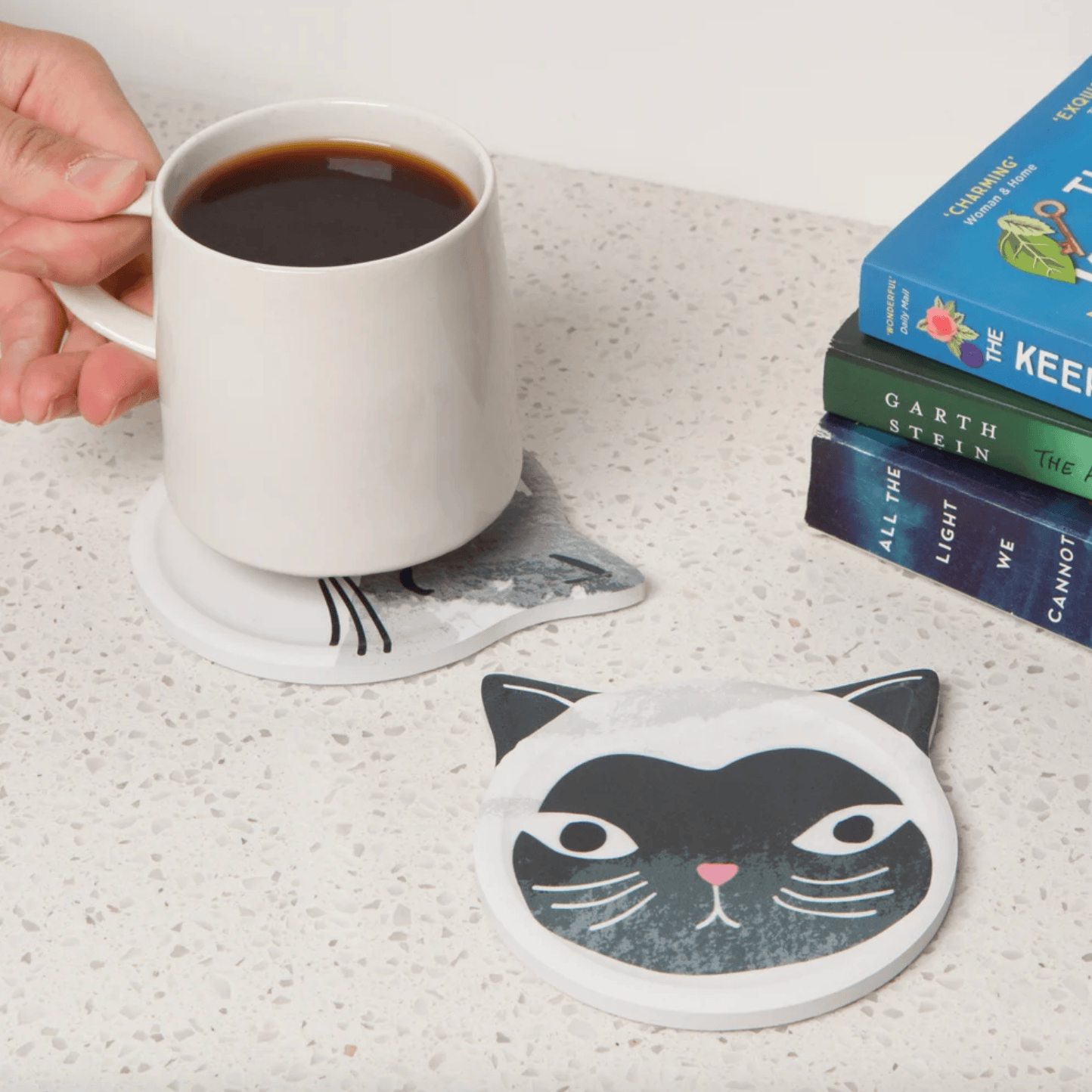 Ceramic Soak Up Coaster - Cats Meow