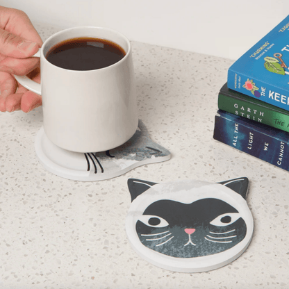 Ceramic Soak Up Coaster - Cats Meow