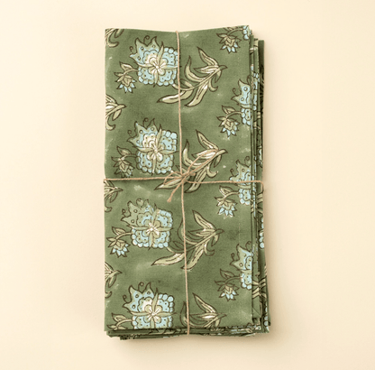 Block Print Napkins (Set of 4) | prettycleanshop