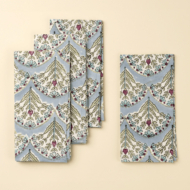 Block Print Napkins (Set of 4) | prettycleanshop