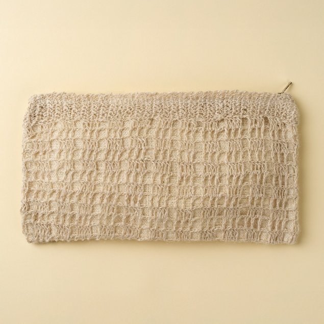 Crocheted Jute Clutch Bag