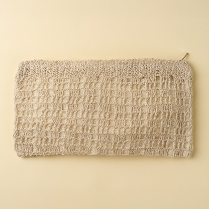 Crocheted Jute Clutch Bag