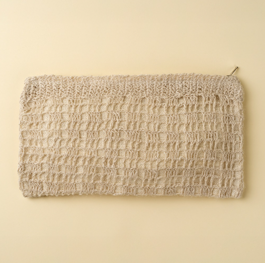 Crocheted Jute Clutch Bag