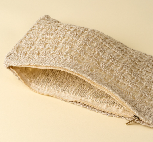 Crocheted Jute Clutch Bag