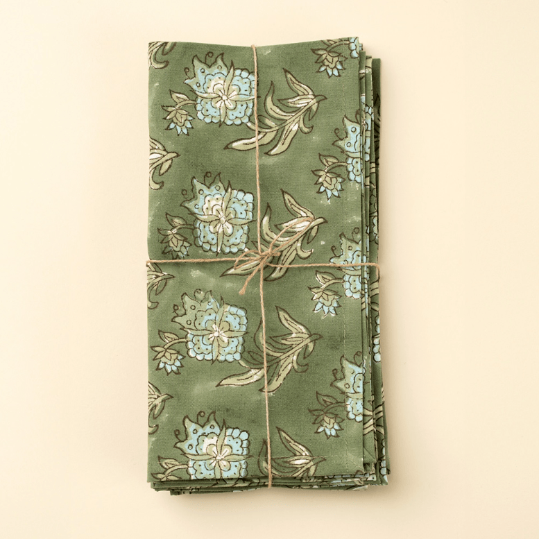 Block Print Napkins (Set of 4) | prettycleanshop