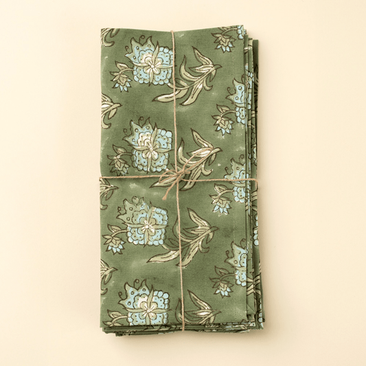 Block Print Napkins (Set of 4) | prettycleanshop.myshopify.com