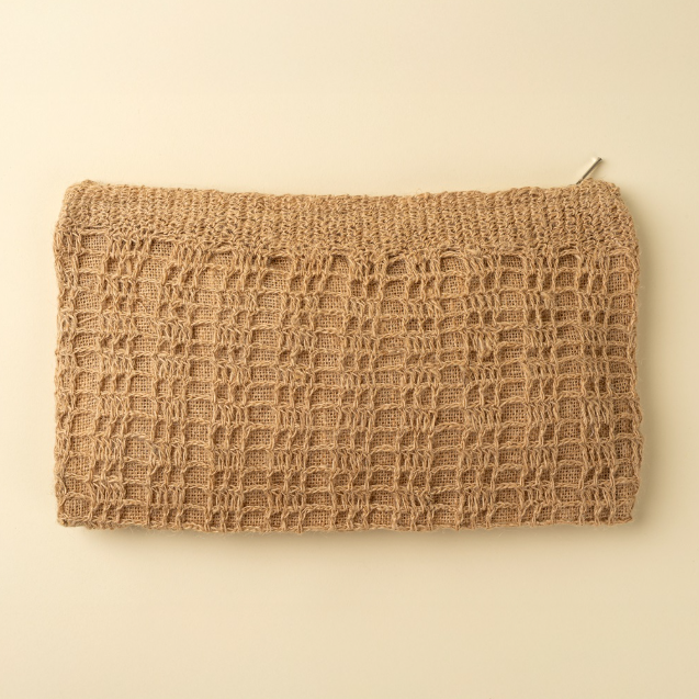 Crocheted Jute Clutch Bag