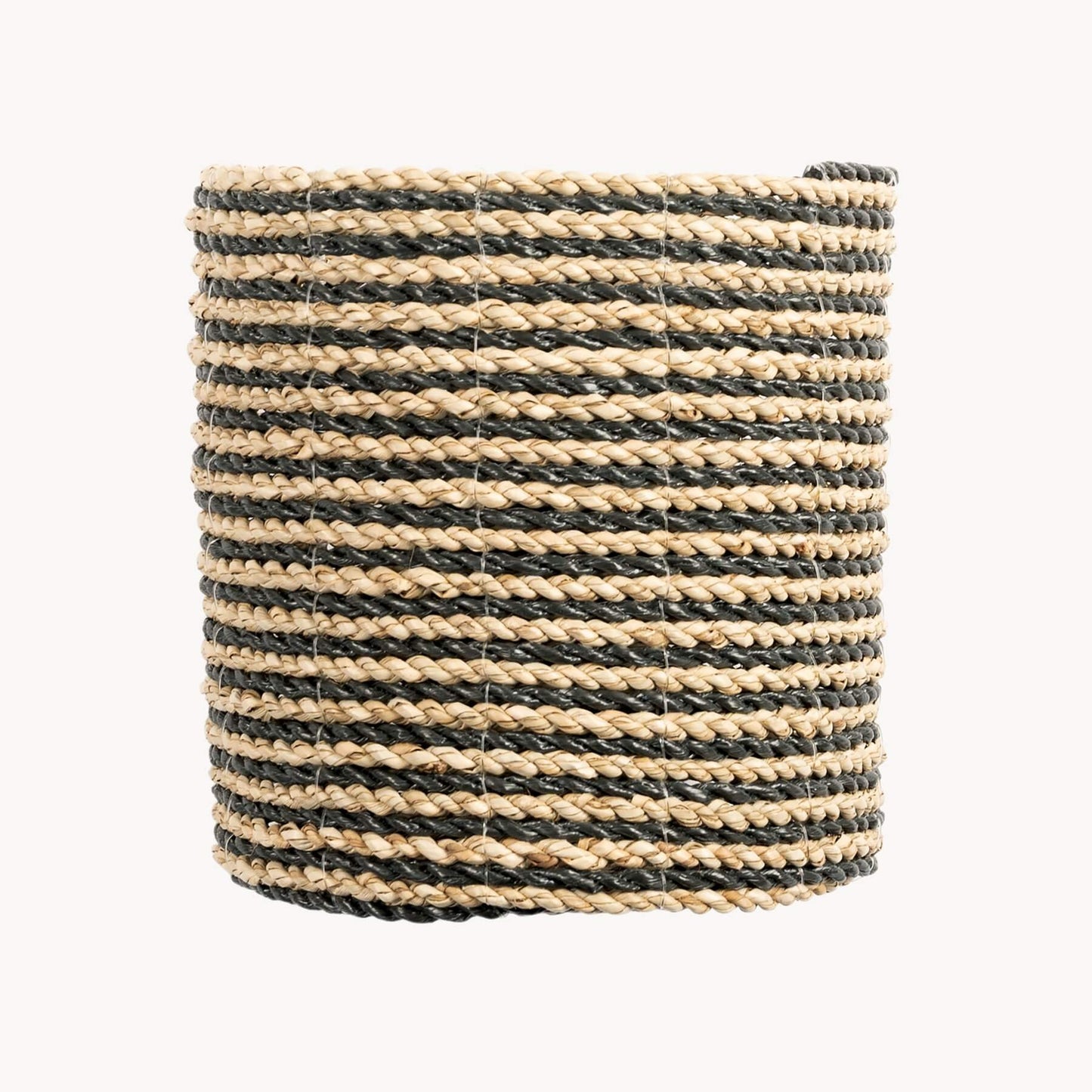 Seagrass Plant Baskets - Black/Natural