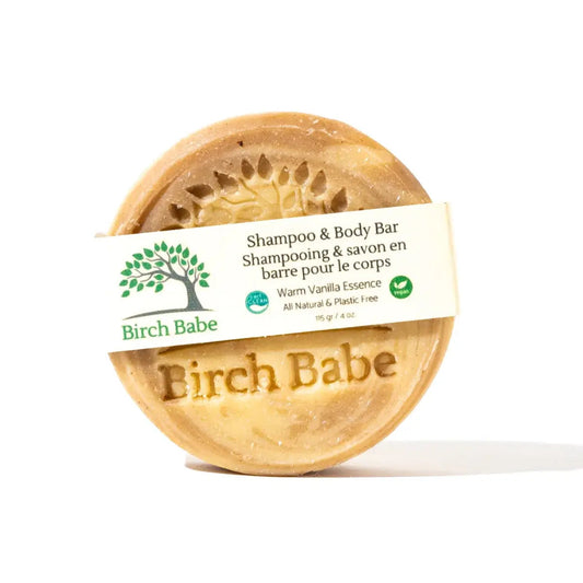 Shampoo and Body Bar - Warm Vanilla Essence - by Birch Babe Naturals