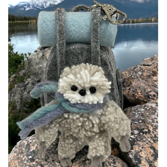 DIY Fibre Art Sloth w/ Felt Backpack Kit